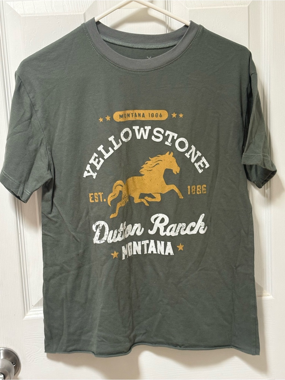 Yellowstone Dutton Ranch Short Sleeve Tee - Olive